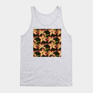 Lily Flowers Pattern Tank Top